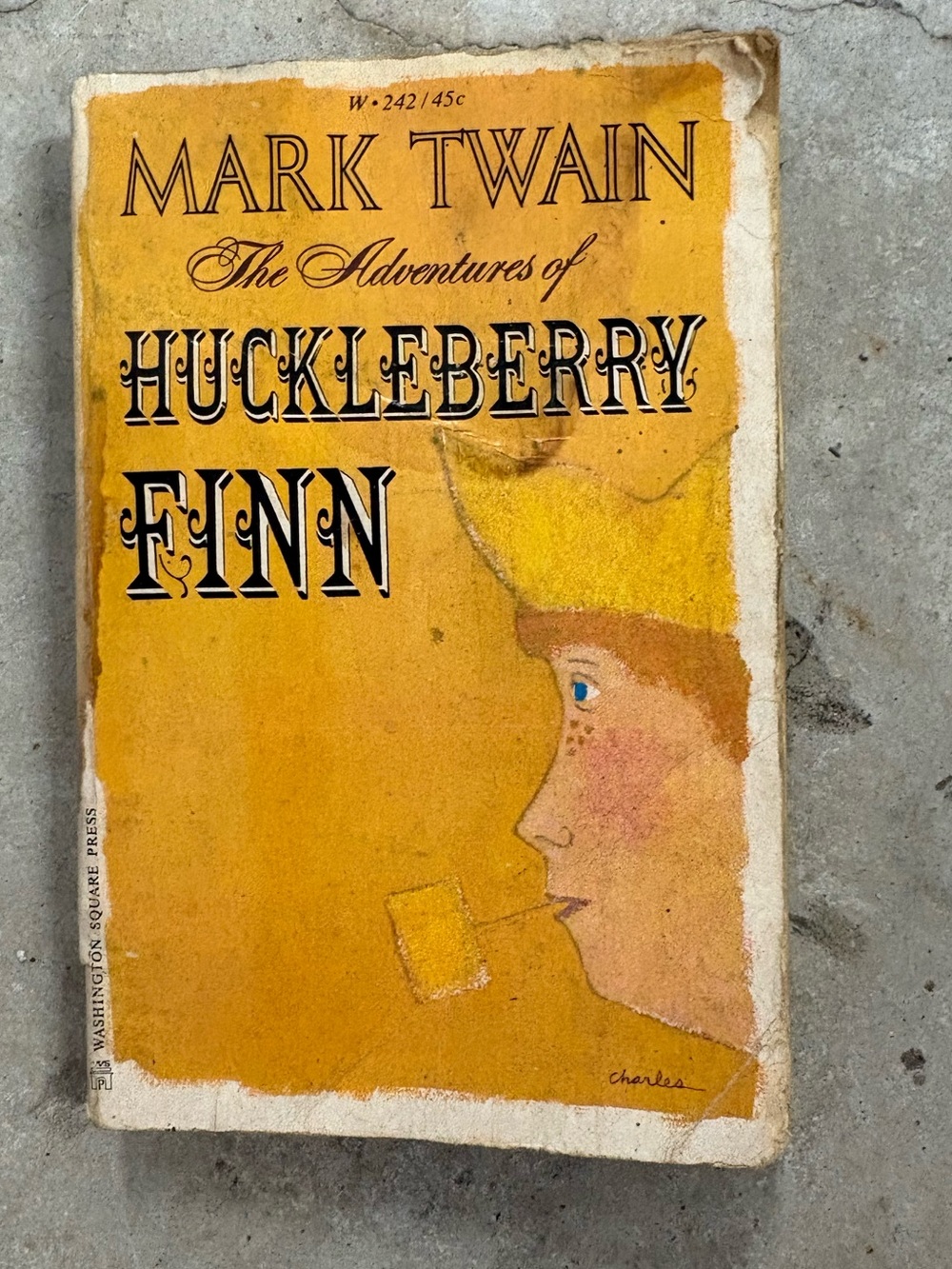 Mark Twain Adventures of Huckleberry Finn Washington Square Press 1965 Illustra…